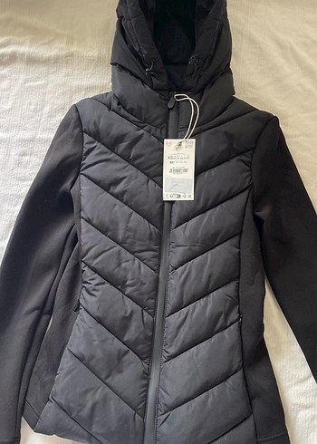 ZARA KONTRAST ŞİŞME MONT - Görsel 8