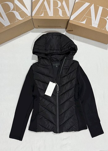 ZARA KONTRAST ŞİŞME MONT - Görsel 8