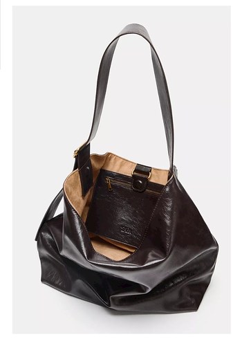 ZARA MAKSİ SHOPPER ÇANTA - Görsel 4