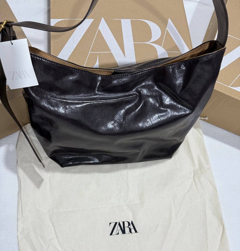 ZARA MAKSİ SHOPPER ÇANTA - Görsel 5