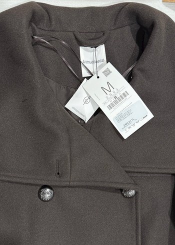 STRADİVARİUS YUMUŞAK DOKUNUŞLU KRUVAZE DİK YAKA CEKET - Görsel 9