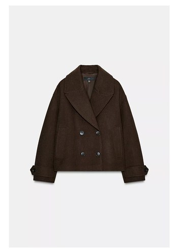 ZARA KRUVAZE KISA KABAN - Görsel 4