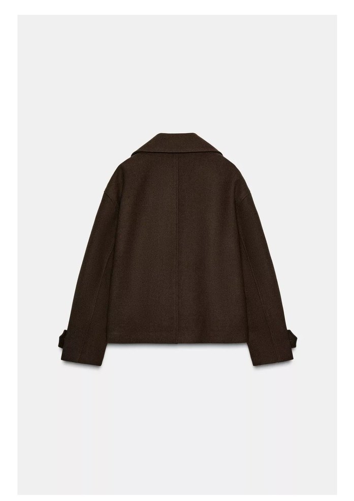 ZARA KRUVAZE KISA KABAN - Görsel 5