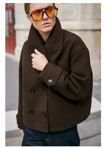 ZARA KRUVAZE KISA KABAN - Görsel 2