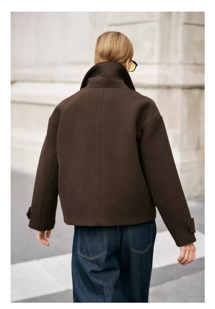 ZARA KRUVAZE KISA KABAN - Görsel 3