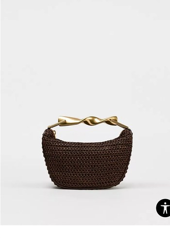 Zara ZARA METAL SAPLI MİNİ ÇANTA