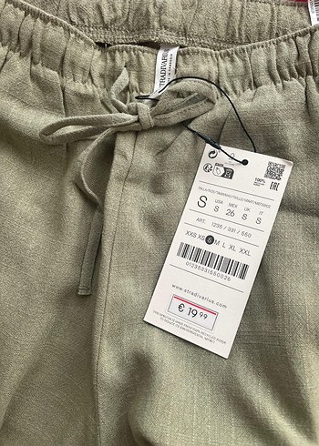 Stradivarius STRADİVARİUS KETENLİ DÖKÜMLÜ PANTOLON