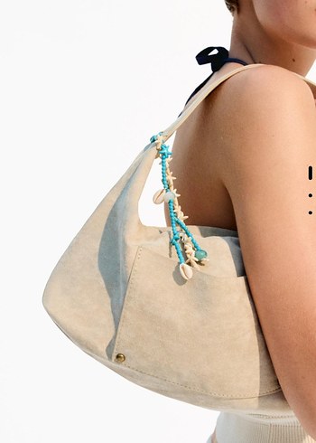 BERSHKA SUNİ SÜET ÇANTA