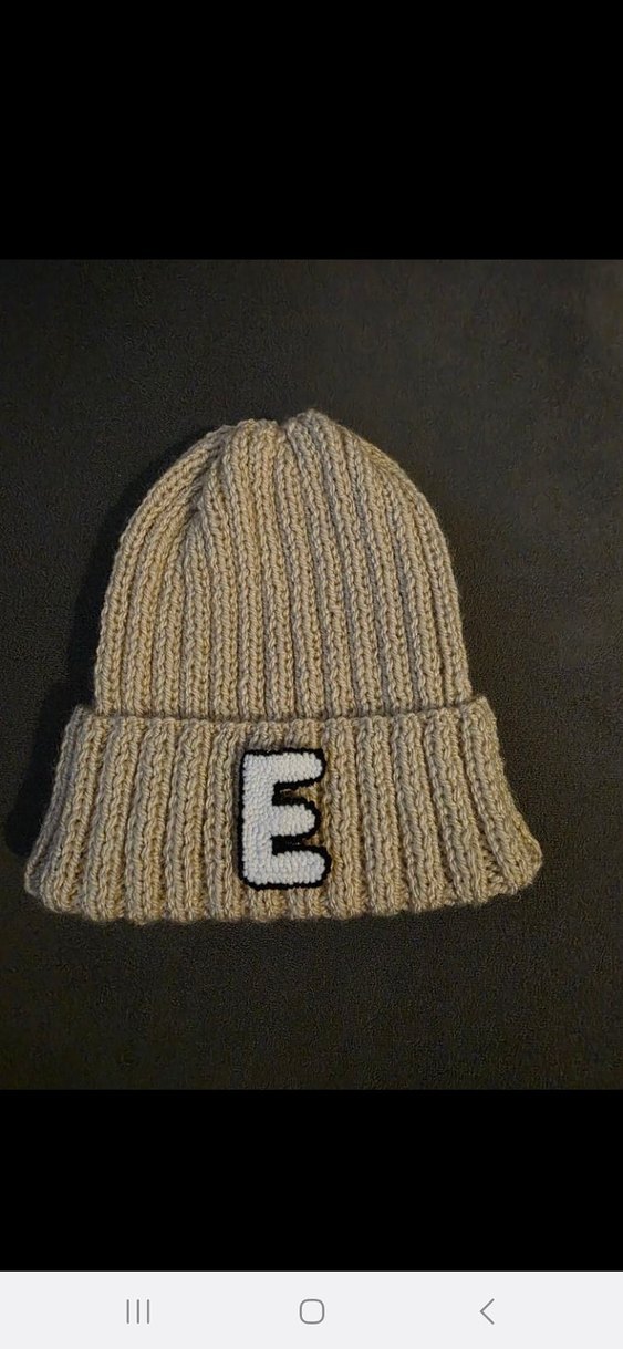 krem Örgü Kadın Bere Nakışlı - Görsel 2