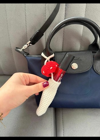 mantar lip gloss çanta charmı - Görsel 3