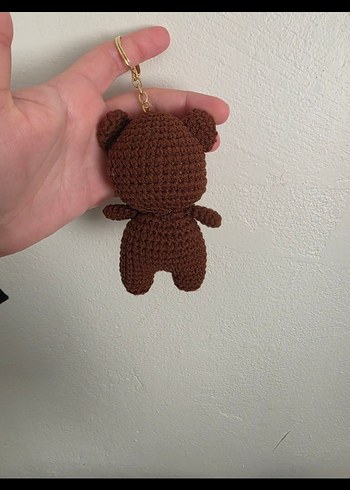 Örgü Kahverengi Ayıcık Anahtarlık - Görsel 2