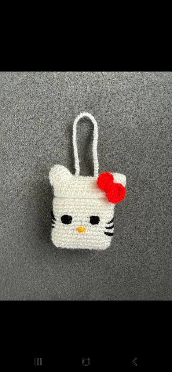 hello kitty air pods kılıfı çanta charmı - Görsel 3