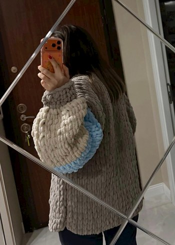 Kadın Örgü oversize ceket - Görsel 2