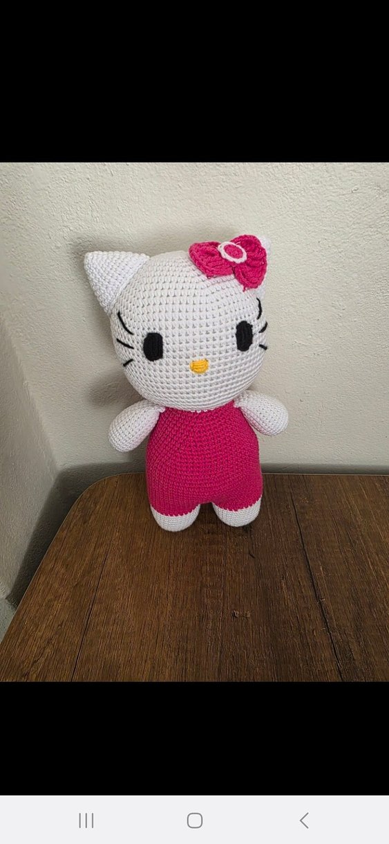 hello kitty El Örgüsü Peluş Oyuncak - Görsel 3