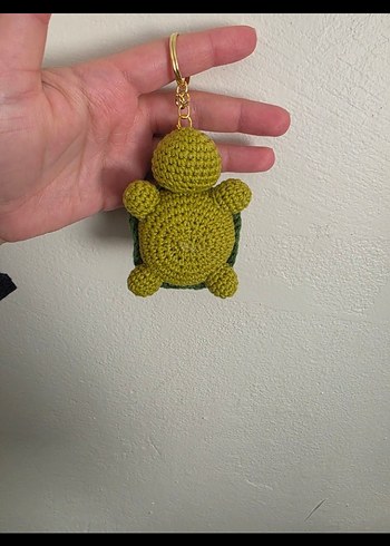 El Örgüsü Yeşil Kaplumbağa Anahtarlık - Görsel 2