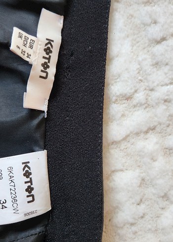 Siyah Mini Kalem Etek, Bel Deri Kemer Detaylı - Görsel 3