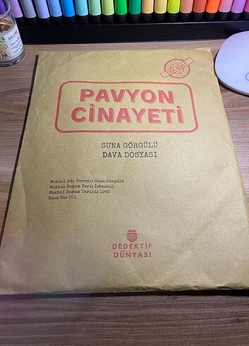  Pavyon cinayeti dedektiflik oyuncağı