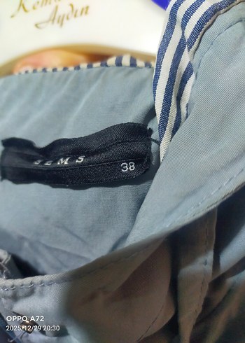 Gri Midi Boy Düğmeli Kadın Ceket - Görsel 3