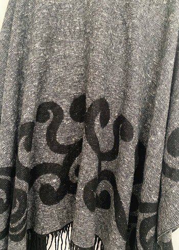 Gri Desenli Uzun Kollu  şal bir sökük vardı diktim ona göre - Görsel 3