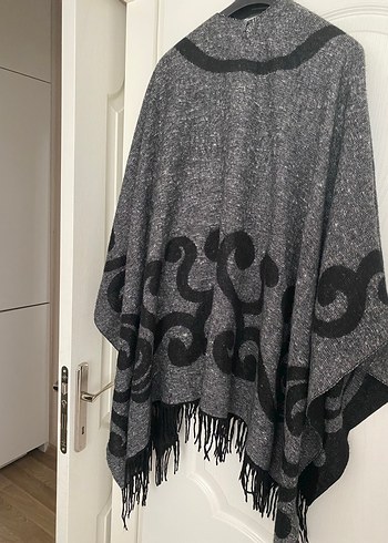 Gri Desenli Uzun Kollu  şal bir sökük vardı diktim ona göre - Görsel 2