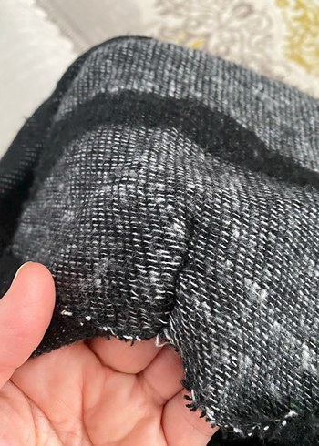 Gri Desenli Uzun Kollu  şal bir sökük vardı diktim ona göre - Görsel 4