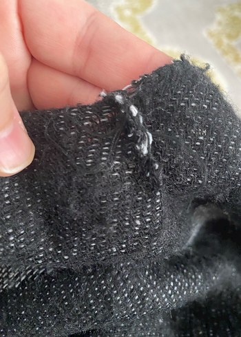 Gri Desenli Uzun Kollu  şal bir sökük vardı diktim ona göre - Görsel 5