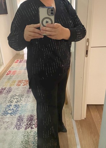 Alt üst taşlı takım esnek - Görsel 2