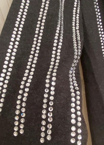 Nakışlı Siyah Uzun Kollu Triko Elbise sayılı giyildi - Görsel 3