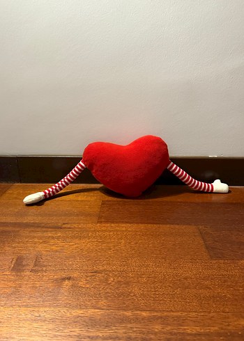Kırmızı Kalp Şeklinde Peluş Oyuncak - Görsel 2