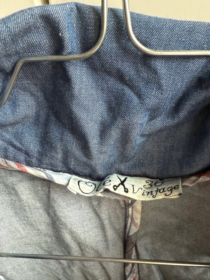 Düğmeli Kısa Kollu Midi Kot Elbise - Görsel 4