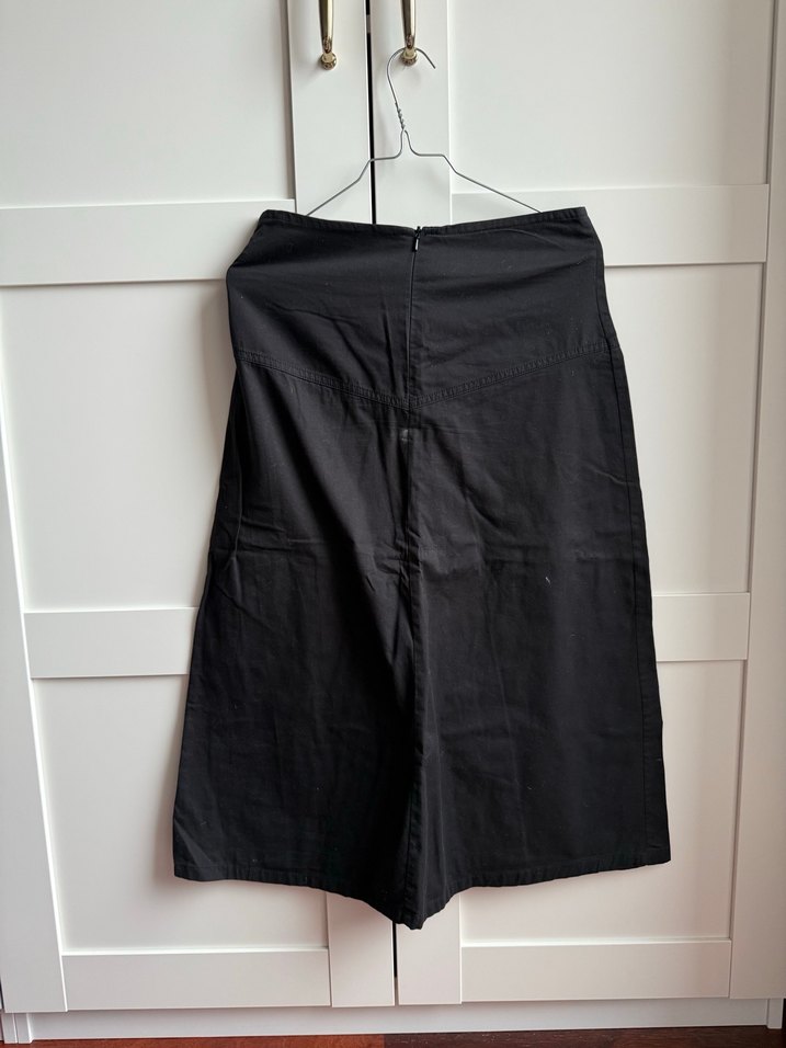 Siyah Midi Pilili Kadın Etek - Görsel 2