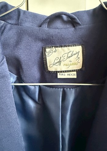 Düğmeli Lacivert Kadın Blazer Ceket - Görsel 4