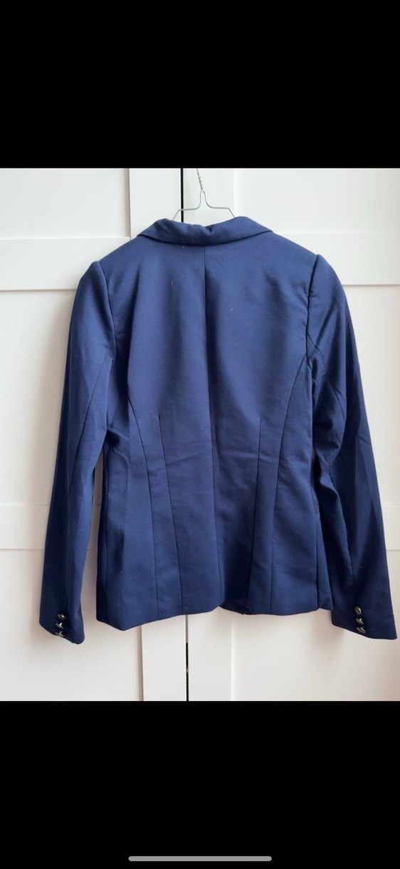 Düğmeli Lacivert Kadın Blazer Ceket - Görsel 2