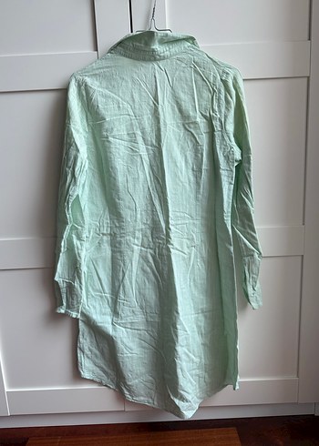 Yeşil Uzun Kollu Tunik Gömlek - Görsel 2