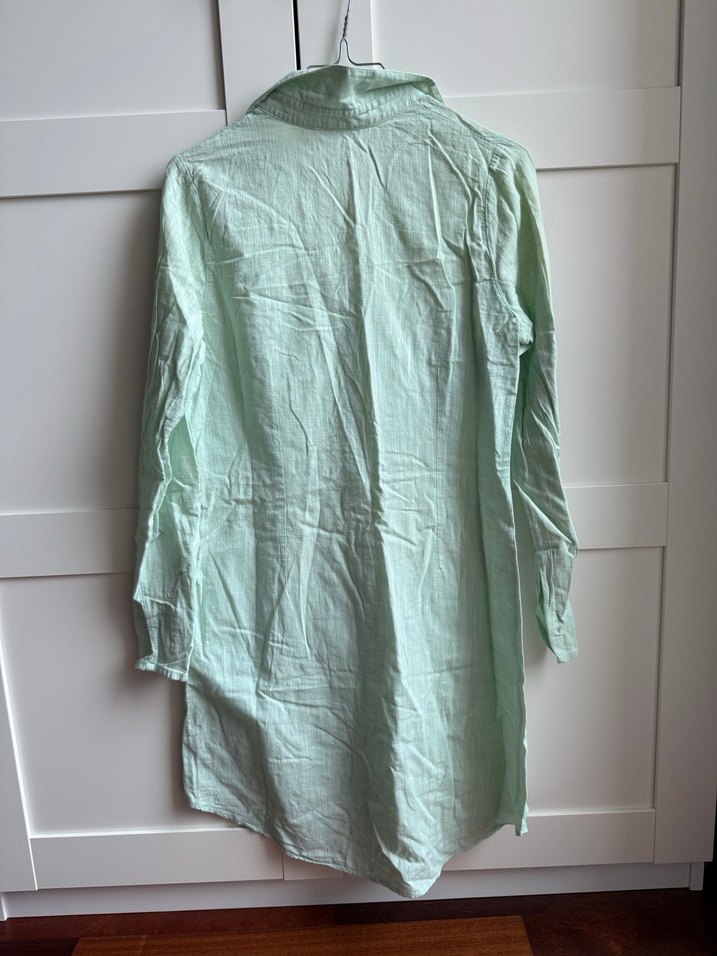 Yeşil Uzun Kollu Tunik Gömlek - Görsel 2