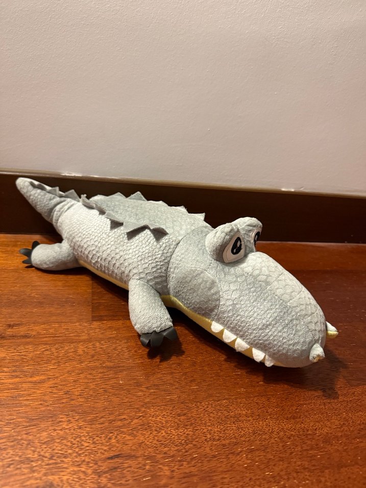 Gri Renkli Timsah Peluş Oyuncak - Görsel 4