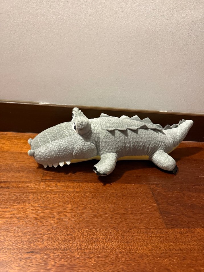 Gri Renkli Timsah Peluş Oyuncak - Görsel 2