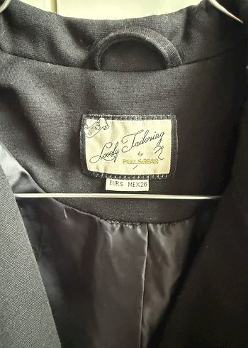 Düğmeli Siyah Kadın Blazer Ceket - Görsel 4