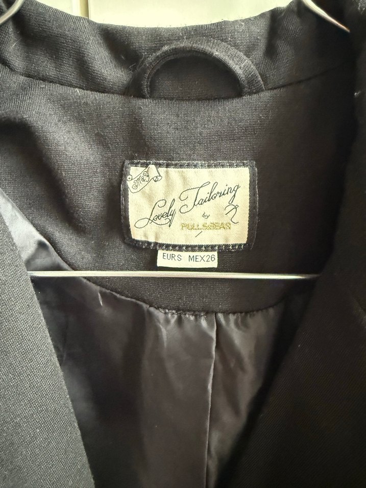 Düğmeli Siyah Kadın Blazer Ceket - Görsel 4