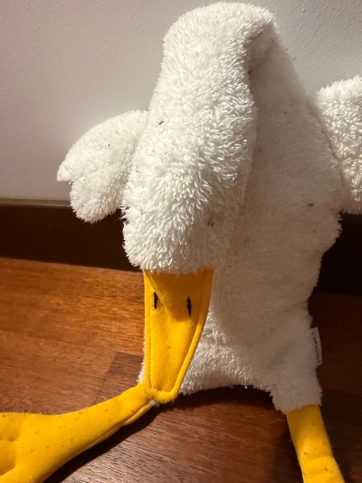 Beyaz Peluş Ördek Oyuncak - Görsel 4