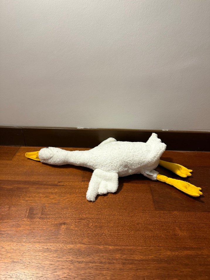 Beyaz Peluş Ördek Oyuncak - Görsel 3