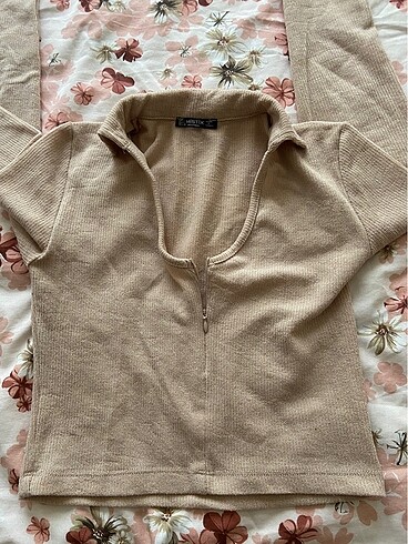 l Beden camel Renk Crop top