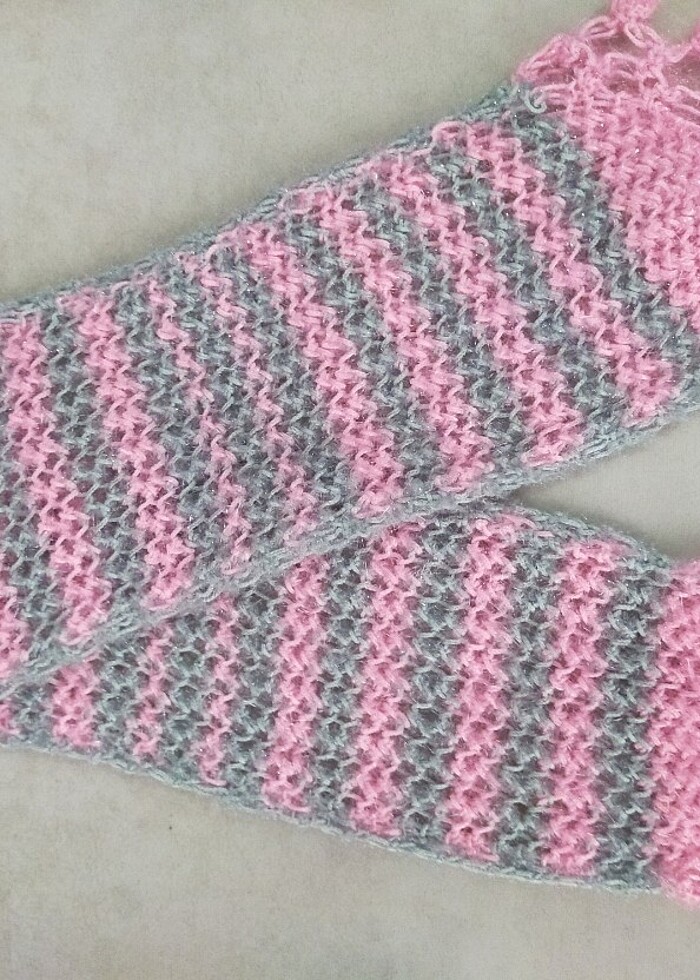 Simli el örgüsü atkılar - Görsel 2