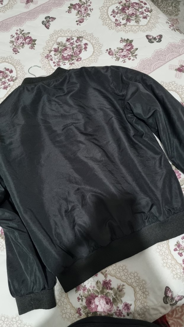 Siyah Fermuarlı Bomber  Kadın Ceket - Görsel 2