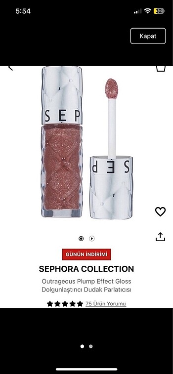 Sephora Dudak Dolgunlaştırıcı Gloss