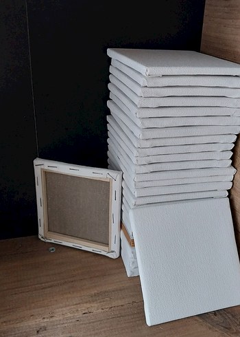 Diğer Beyaz Tuval Çerçevesi 10x10 cm