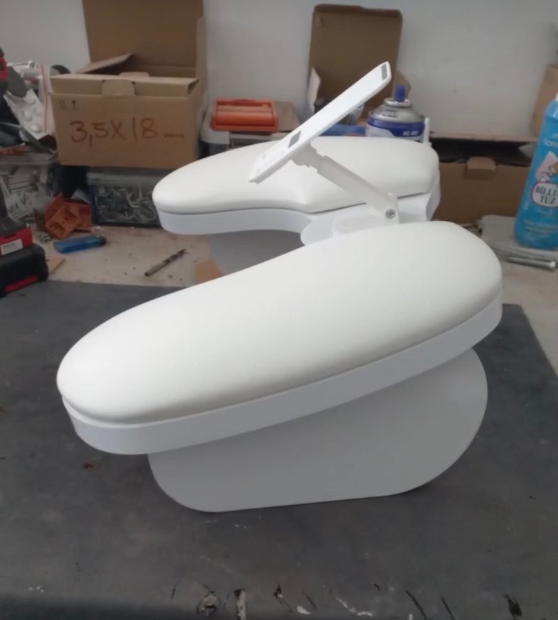 Beyaz Telefon Tutuculu Manikür sehpası - Görsel 4