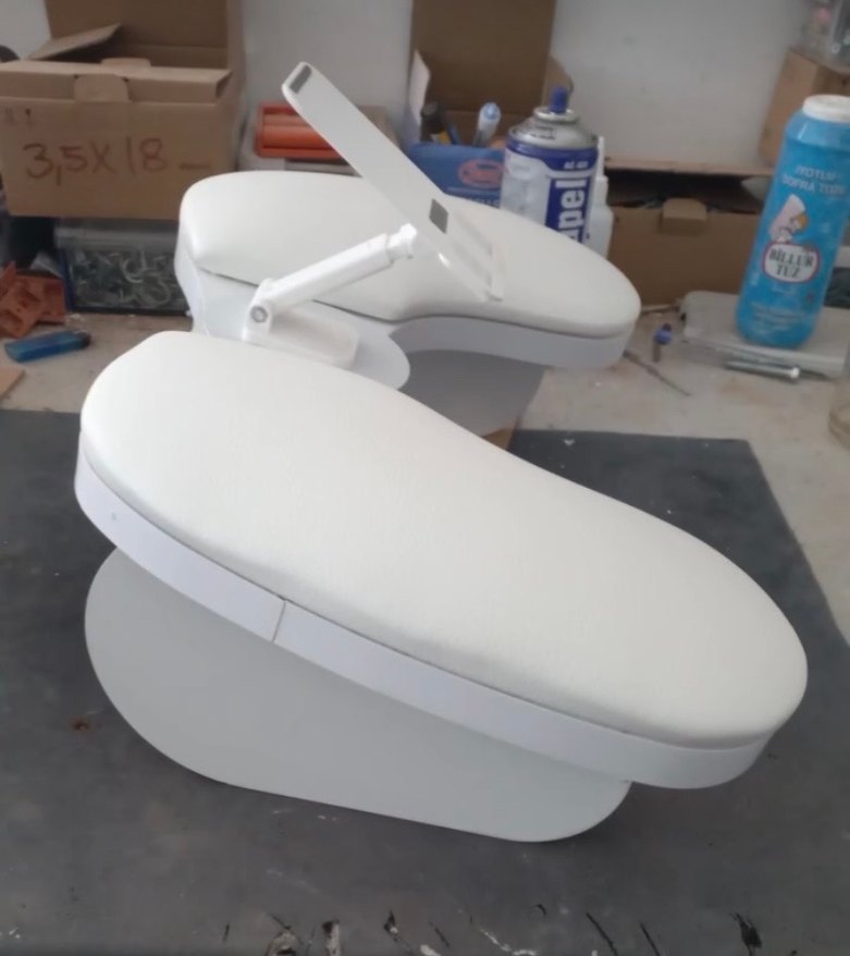 Beyaz Telefon Tutuculu Manikür sehpası - Görsel 3