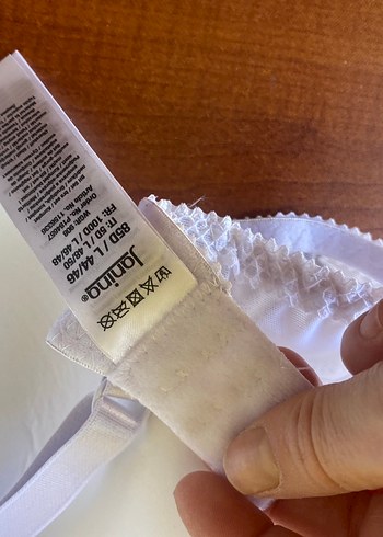 Yurtdışından Beyaz Dantelli Midi Sütyen 85D - Görsel 3