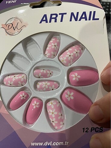 Beden Pembe Takma Tırnak